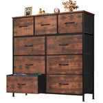 9 Drawer Storage Cabinet19#color_brown