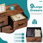9 Drawer Storage Cabinet21#color_brown
