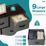 9 Drawer Storage Cabinet3#color_grey