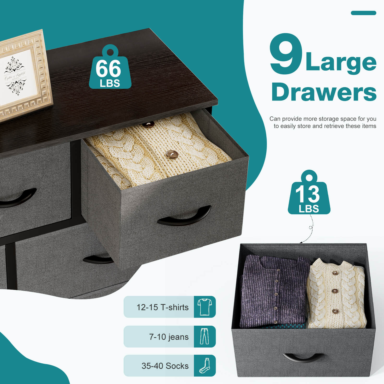 9 Drawer Storage Cabinet3#color_grey