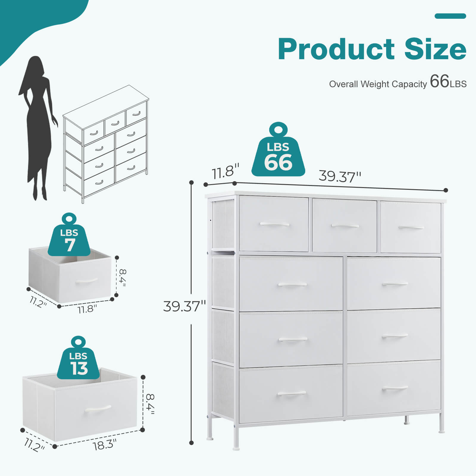 9 Drawer Storage Cabinet33#color_white