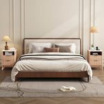 StockMAX Nightstand with AC Outlets – Mid-Century Design
