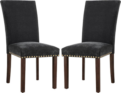 Upholstered Parsons Fabric Dining Chairs A420-F