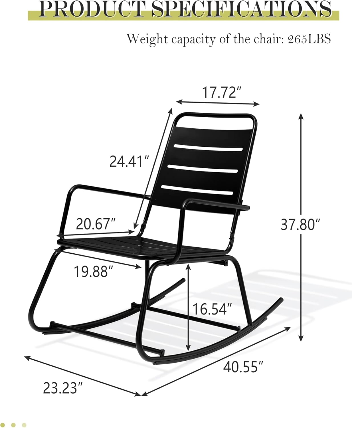 Outdoor Rocking Chair RC008