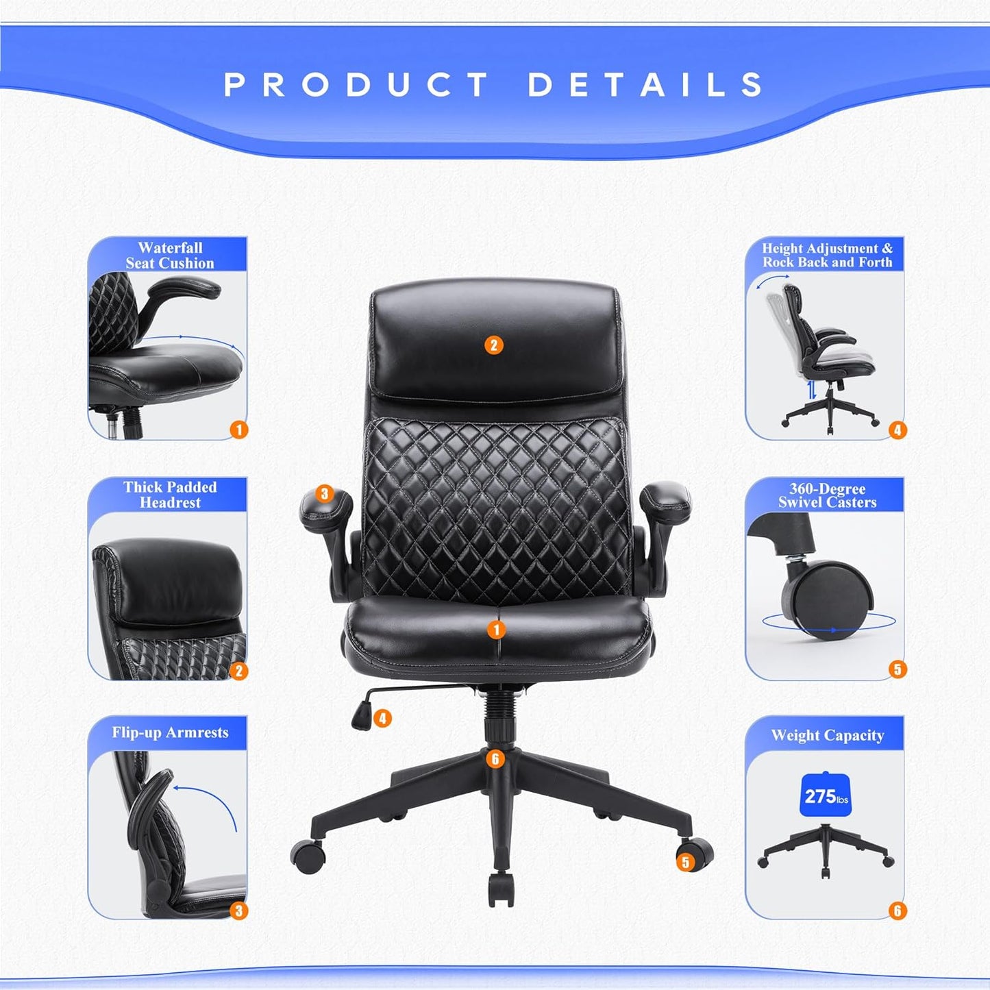 Executive Leather Office Chair 5133