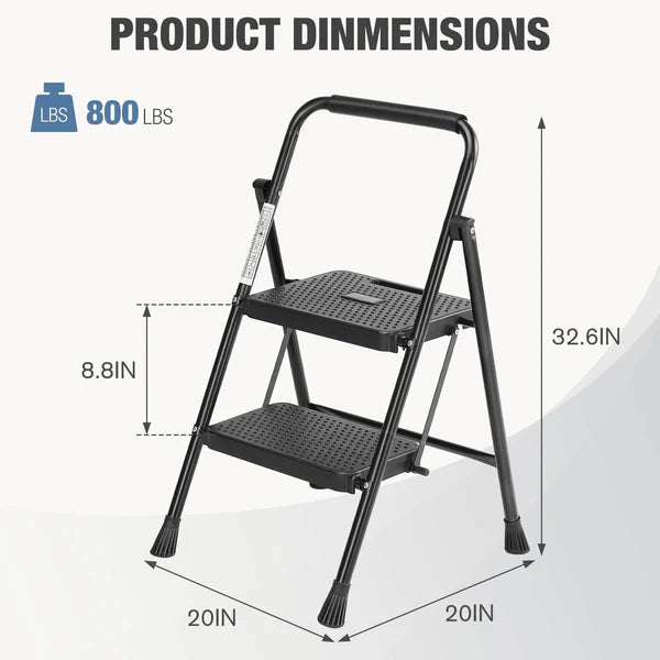 Foldable 2-step Non-Slip Ladder  BT2S