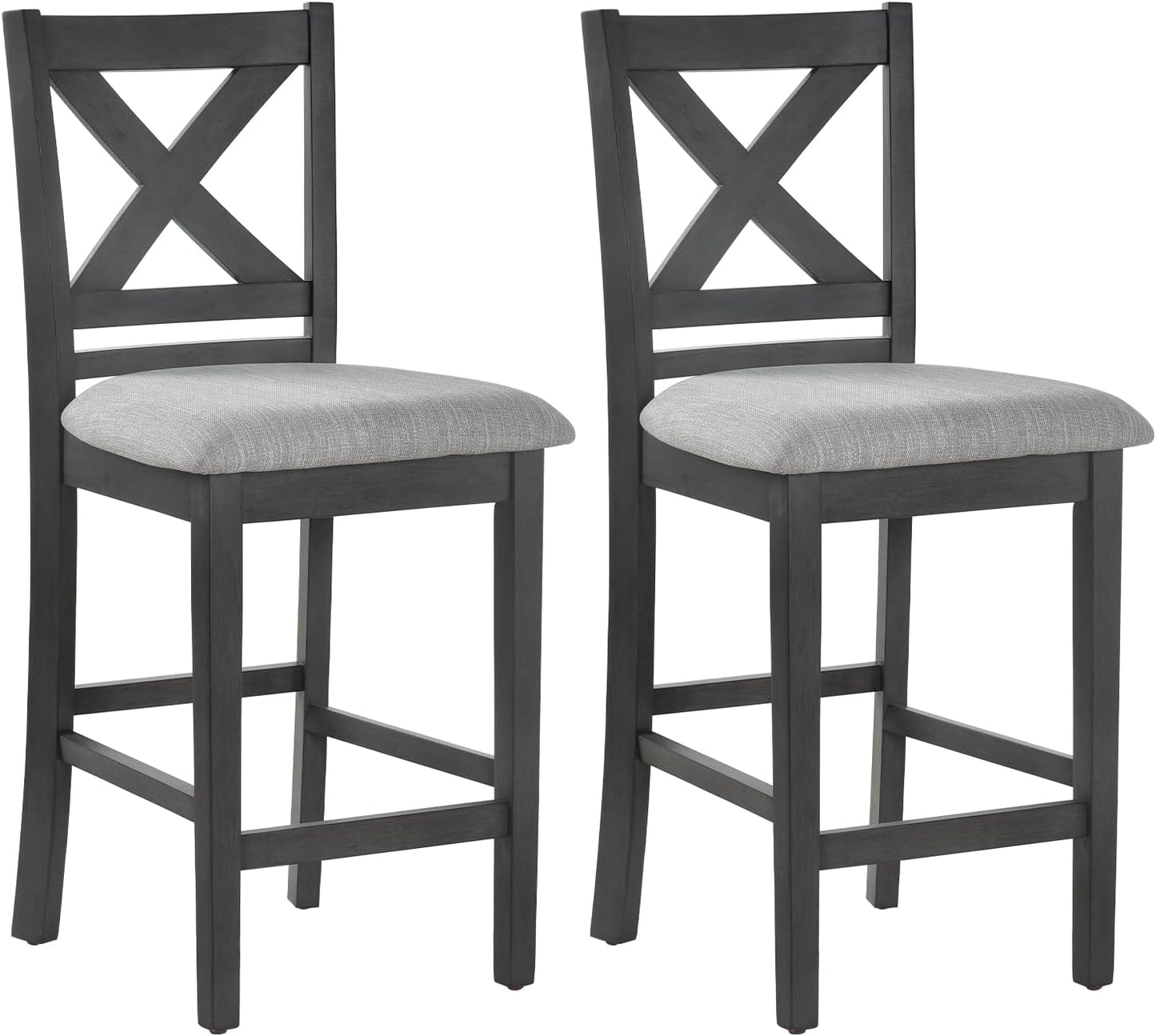 Cross Back Wooden Bar Stools D1435