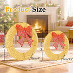 lighted wreath