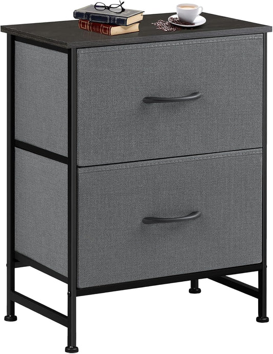 Dresser for Bedroom with 2 Fabric Drawers H2BC