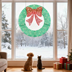 StockMAX Illuminated Christmas Wreath - Outdoor Holiday Decor with Remote