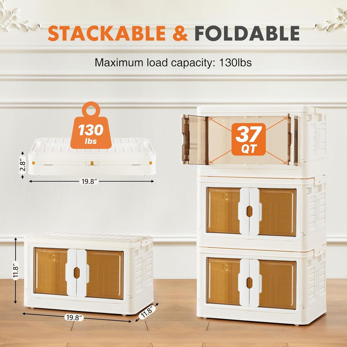 Stackable Plastic Storage Bins SN-SK01