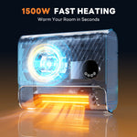 StockMAX Electric Wall Heater 1500W, 12-Hour Timer for Indoor