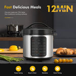 StockMAX 12-in-1 Electric Pressure Cooker with Stainless Steel Pot