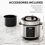 StockMAX 12-in-1 Electric Pressure Cooker with Stainless Steel Pot