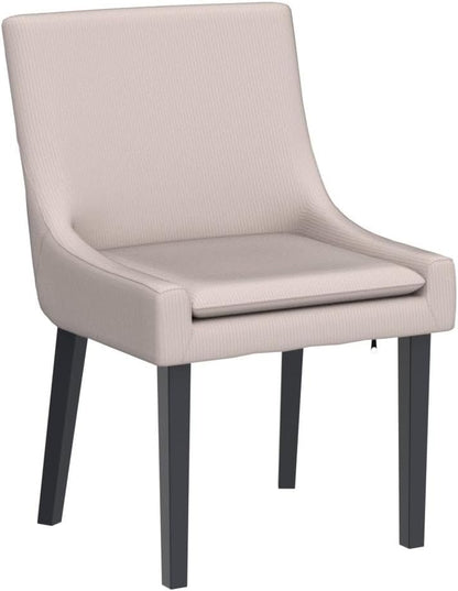 Upholstered Corduroy Accent Side Leisure Chairs with Mid Back T89