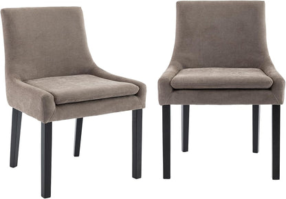 Upholstered Corduroy Accent Side Leisure Chairs with Mid Back T89