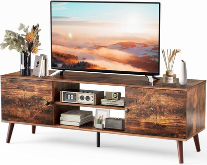 Modern Mid Century Entertainment Center with Storage TVS-001