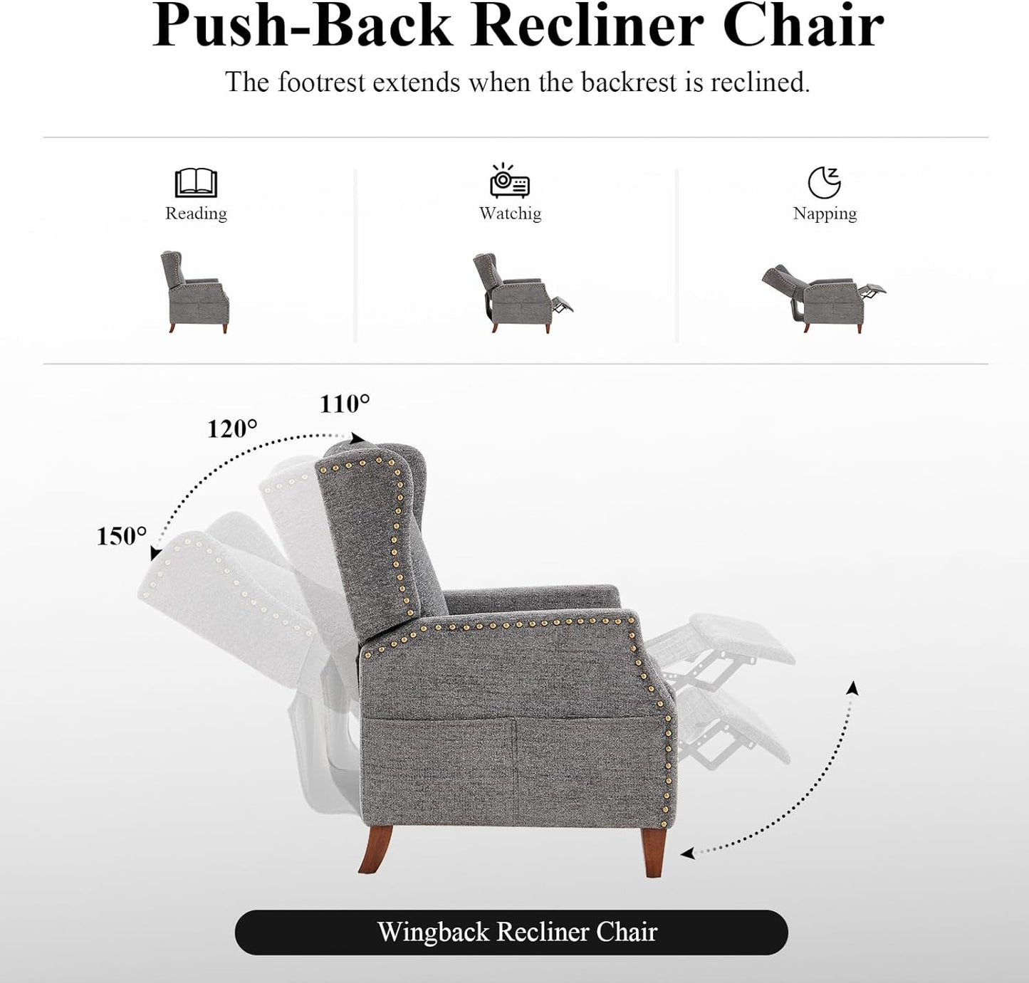 Wingback Pushback Recliner W502