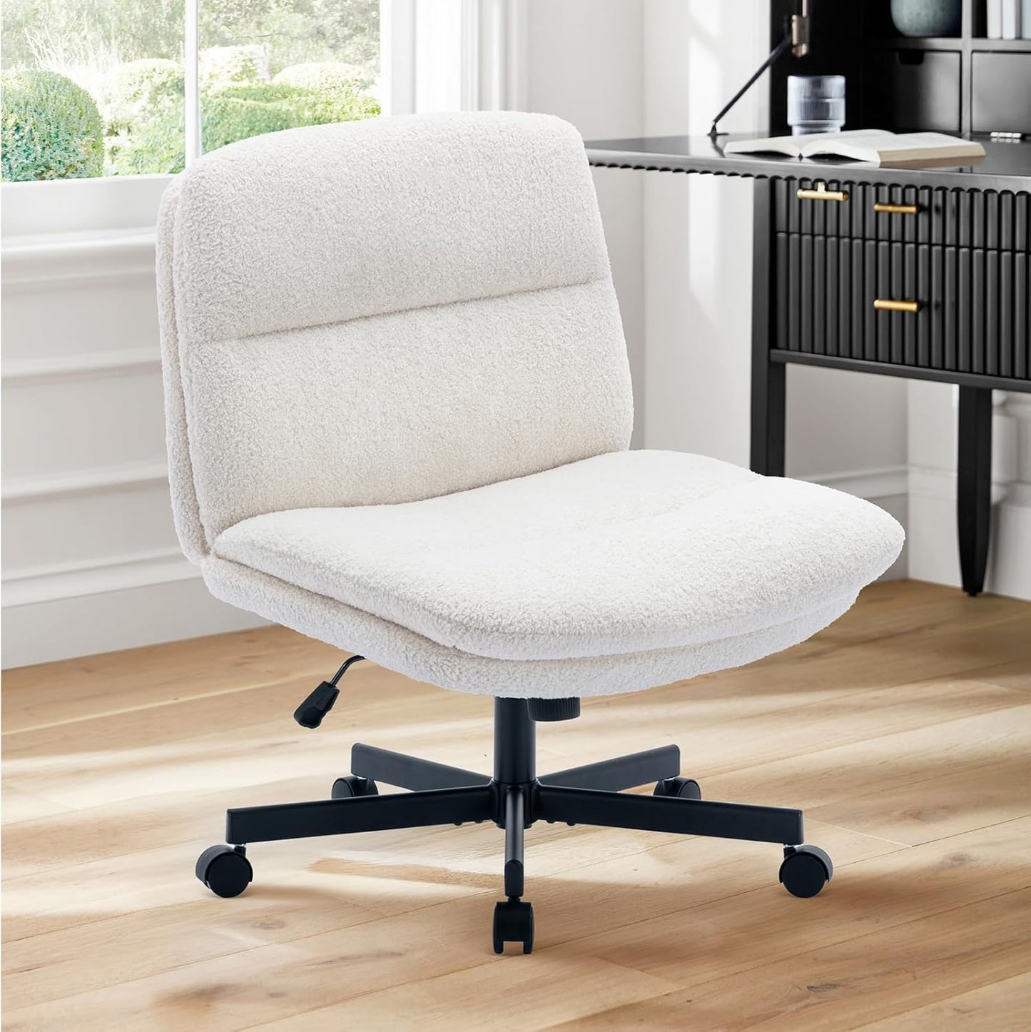 Criss Cross Chair-Cross Legged Office Chair with Wheels 7362W