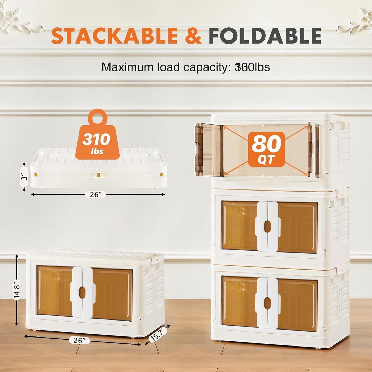 Stackable Plastic Storage Bins SN-SK01