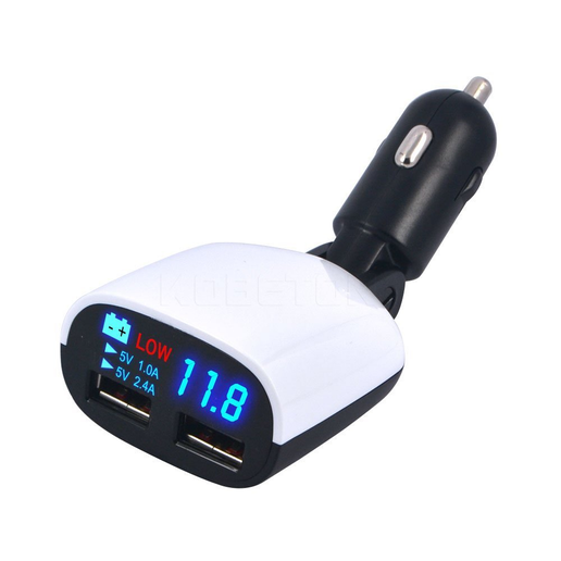 LED Dual USB Car Charger